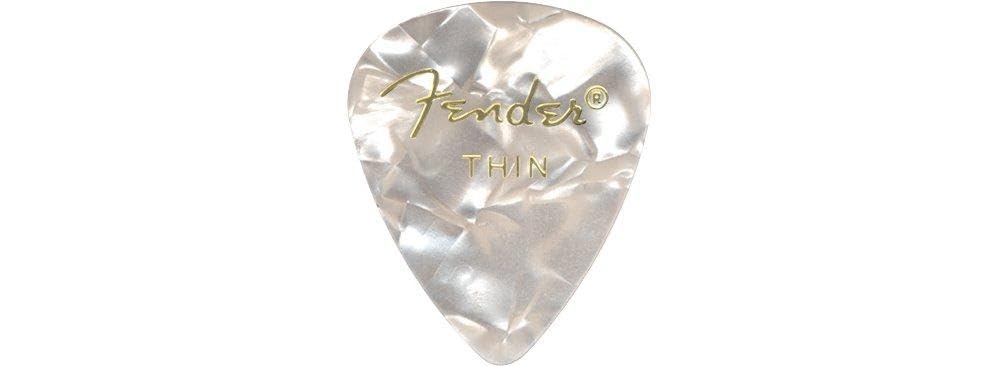 Fender Premium Celluloid Guitar Picks 351 Shape, Green Moto, Heavy, 12-Pack