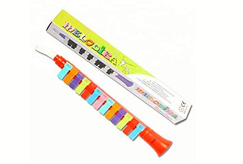 ISKA Mouth Organ Flute/Trumpet Shaped 13 Key Note Melodica Portable Wind Piano Toy for Kids