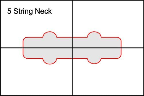Pickup Routing Template- 5 String J-Bass Neck