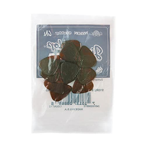 Jim Dunlop Primetone Standard 2.0mm Sculpted Plectra with Grip - 12 Pack (510R2.0)