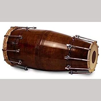 Blaze Music Wooden Dholak Dholki Bolt Tuned With Professional Handmade