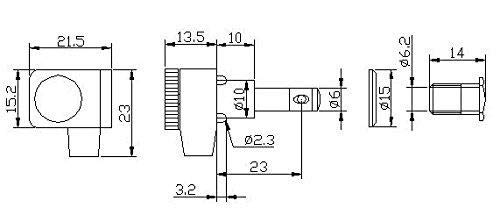 KAISH Gold 2 Pin Locking Tuners Tuning Keys Pegs Machine Heads for American Stratocaster/Telecaster Strat/Tele