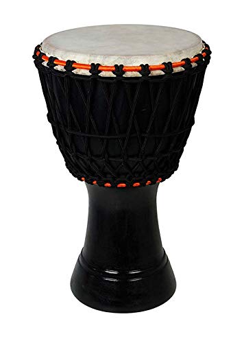 Gt Manufacturers Free Style Rope|Tuned Djembe|Djembe Drums(8 Head)|Musical Instrument|Percussion Hand Drums|With Cover (Black)