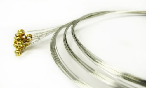 12-pack 10ga. (.010'') Plain Steel/Unwound Guitar Strings - Made in the USA!