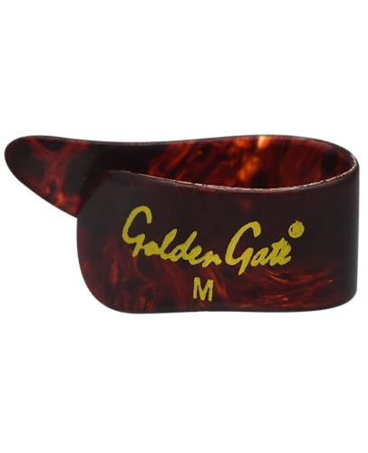 Golden Gate GP1-3T Thumb & Finger Pick Pack - Stainless Steel/Mock Tortoise - Medium