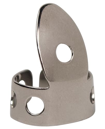 Golden Gate GP1-4W Thumb & Finger Pick Pack - Stainless Steel/White - Large