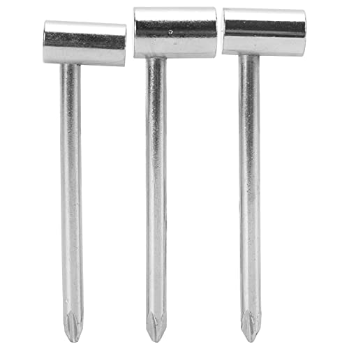 3Pcs 7/8/6.35Mm Guitar Rod Wrench Iron Universal Instrument Adjustment Repair And Maintenance Guitar Accessories Tools(Silver)
