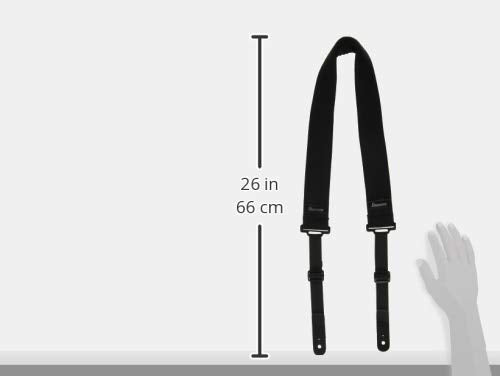 Ibanez POWERPAD Strap GSF50 Guitar (GSF50BK),Black