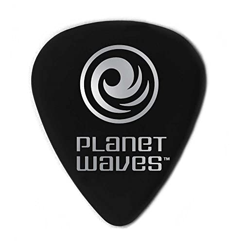 Daddario Black Celluloid Guitar Picks, 10 Pack, Heavy