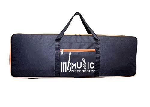 Keyboard And Piano Case/Cover/Backpack For Yamaha Psr S 775 61 Key Heavy Padded Light Weight Bag With Front Pocket(Orange)