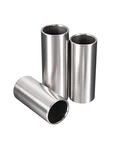 Bestgle Guitar Slide, Set Of 3 Sizes Stainless Steel Guitar Slides Metal Hard-Chrome Plated Finger Slide For Electric Acoustic G