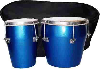 Gt Manufacture Professional Handmade Wooden Beautyfull Bongo With Bag,Cover01(Blue)