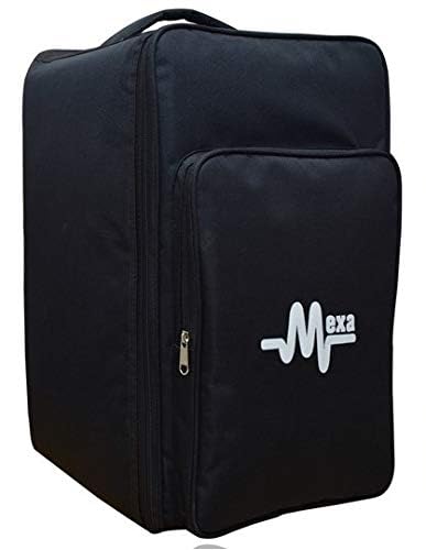 Mexa Cajon Bag Padded Waterproof Fabric With Carry Handle And Shoulder Straps Universal Size For All Size Cajon (Black)