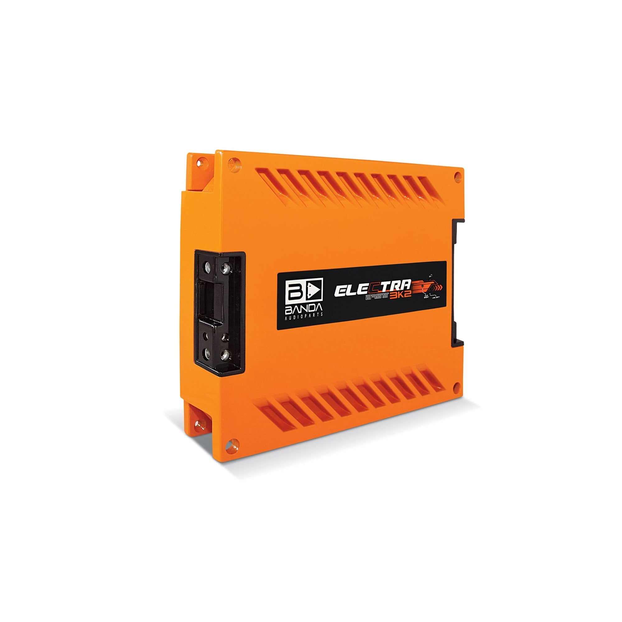 Electra 3K2 One Channel 3000 Watts Max @ 2 Ohm Car Audio Amplifier W/Bass Boost Subsonic Filter And Low Pass Filter Orange