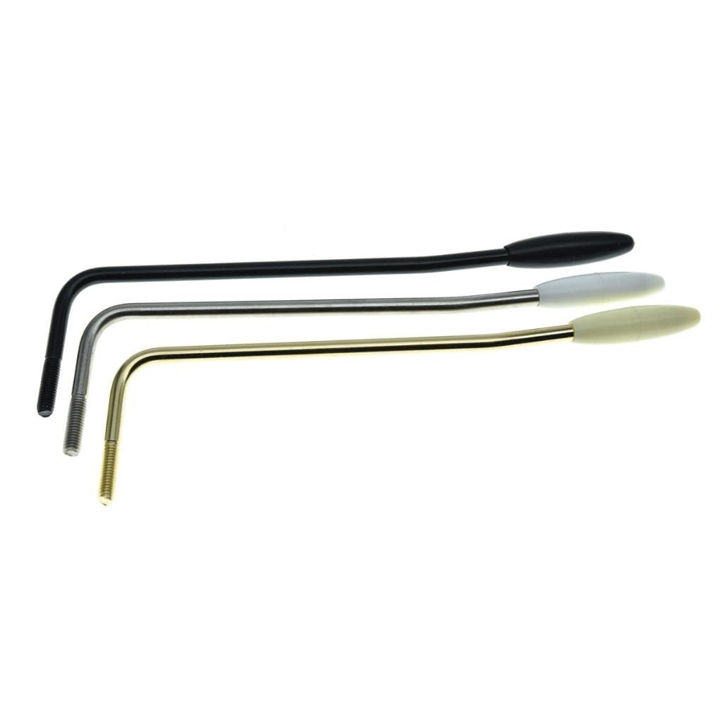 KAISH Stainless Steel USA Thread Tremolo Trem Arm Whammy Bar Fits American/Mexican Standard or Vintage Strat Nickel/Black/Gold w