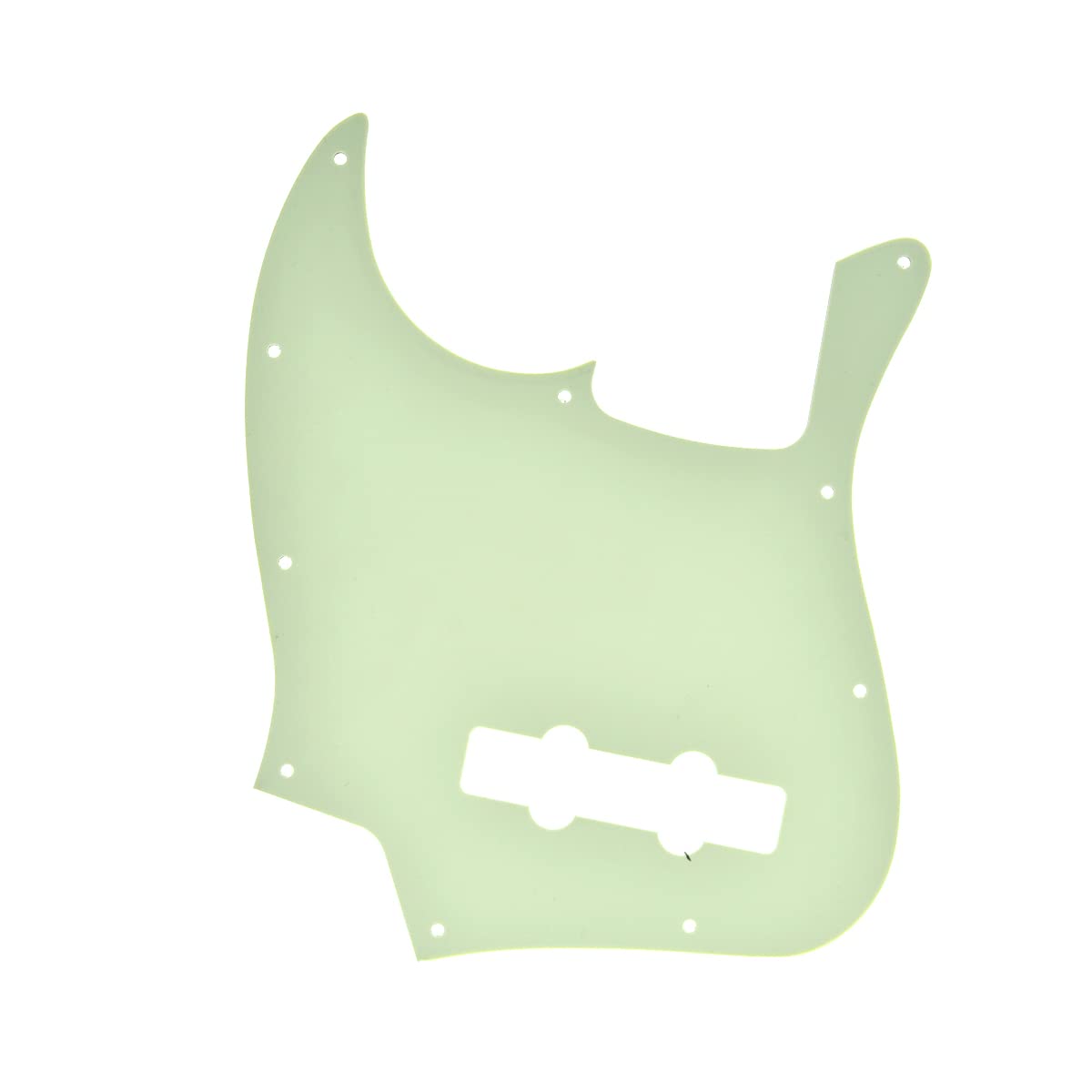 KAISH 4 String J Bass Style Pickguard Bass Pick Guard Scratch Plate for Jazz J Bass made in USA/Mexico Mint Green