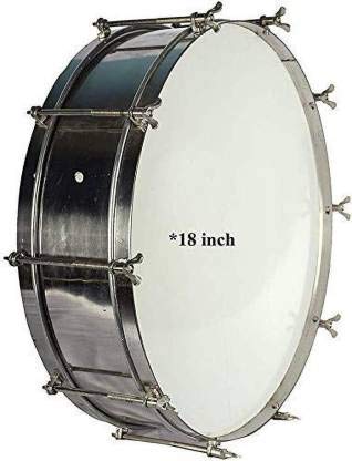 Sai Musicals Steel Thap Drum 18 Inch 1 Pair Beater