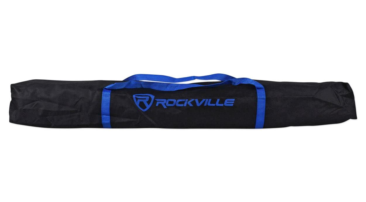 Rockville RVSS4A Heavy Duty Carry Bag for Speaker Stand, Reinforced Nylon, Zippered Closure, Comfortable Straps, Compact Design 
