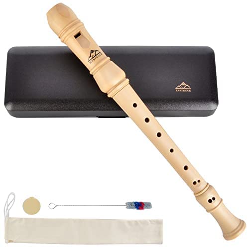Eastrock Soprano Recorder Baroque fingering C Key Beginners, Recorder Instrument for Kids Adults, 3 Piece Recorder With Hard Cas