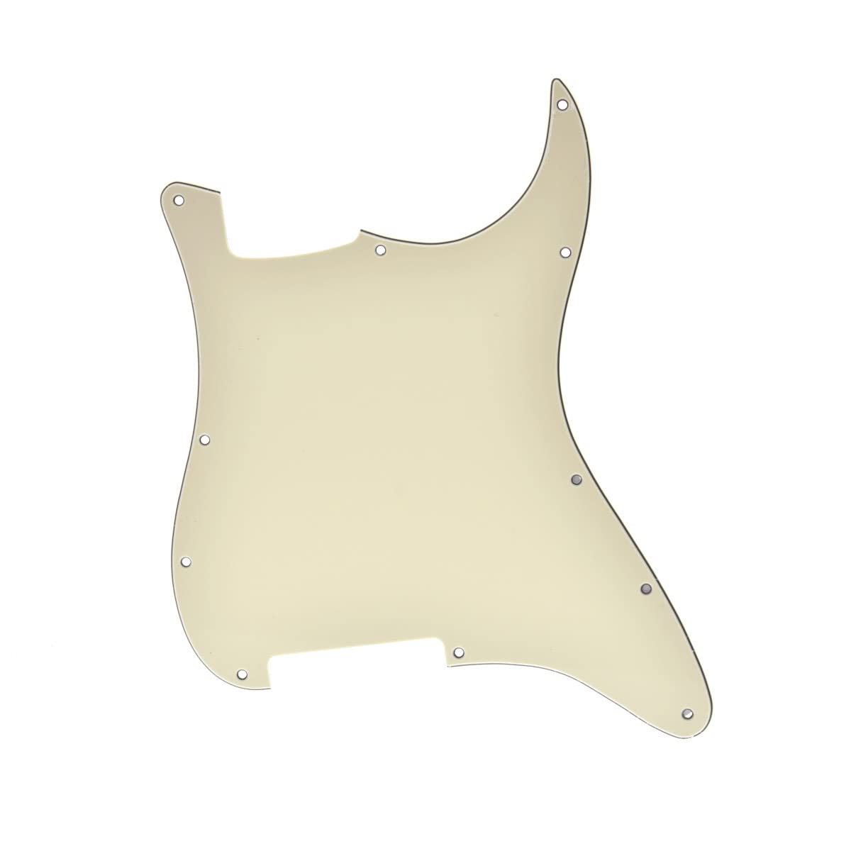 Kaish 11 Hole Strat Blank Pickguard St Blank Scratch Plate No Pickup Holes For Stratocaster/Strat Made In Usa/Mexico Aged White