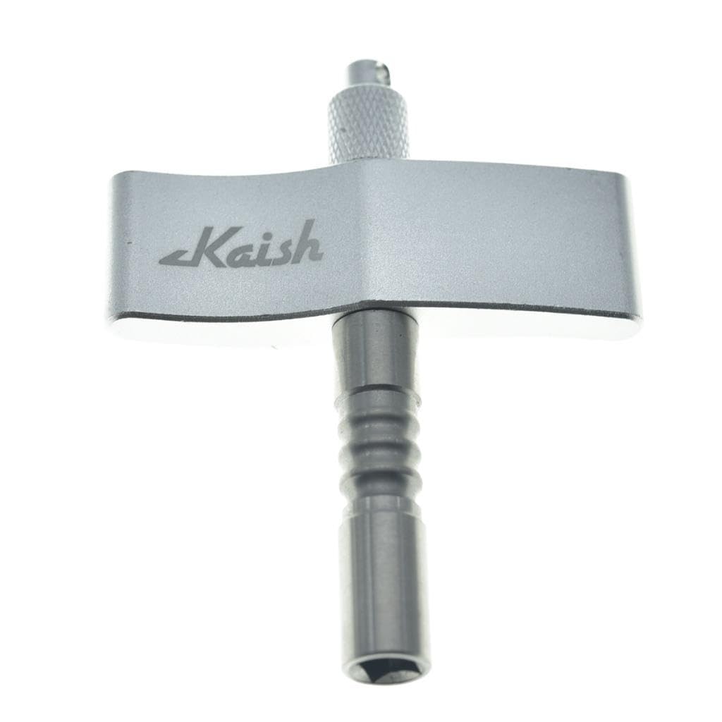 Dopro Standard Drum Tuning Key Wrench with Steel Rod Drum Tuner Key for Acoustic and Electronic Drums ?T?Style Silver