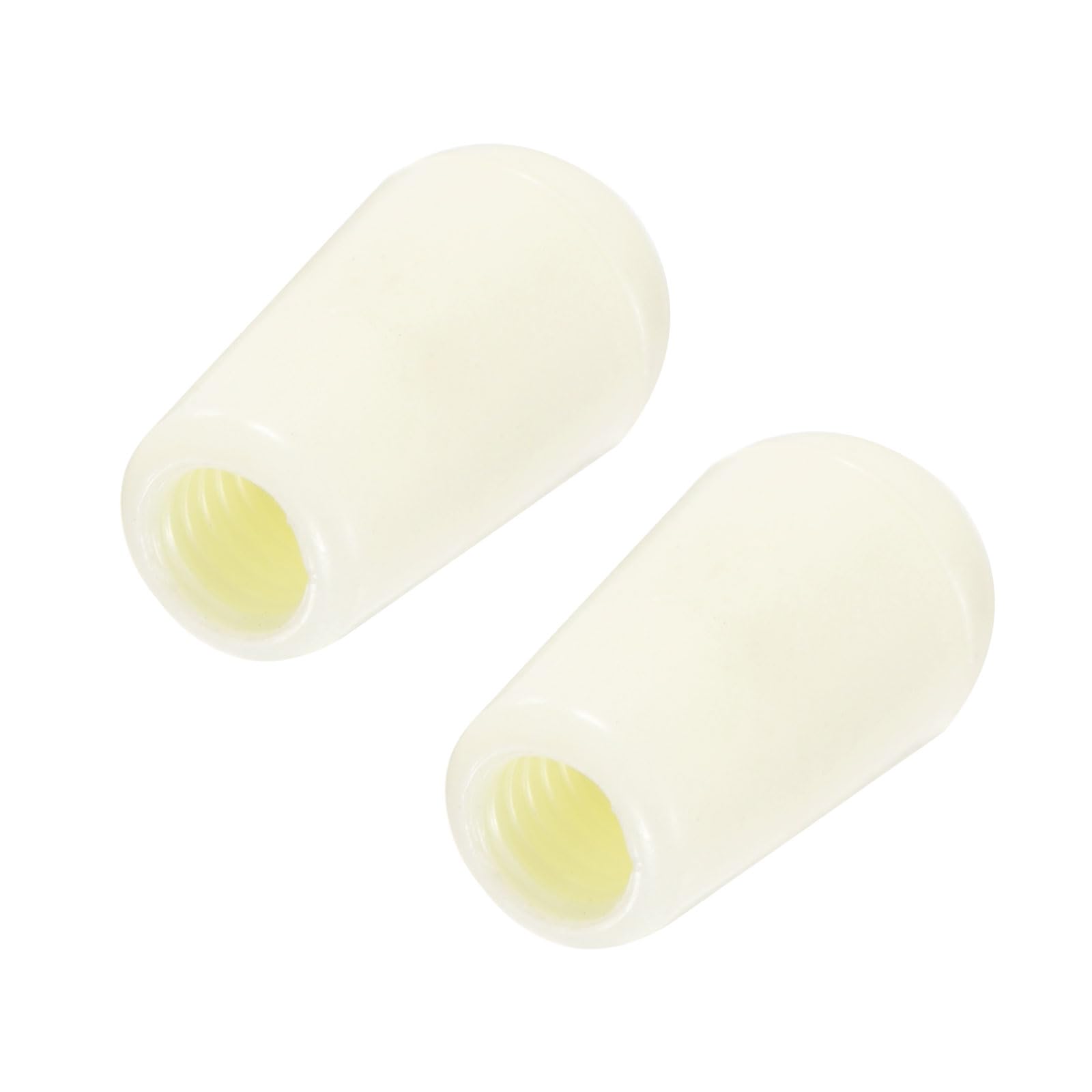 Meccanixity 2Pcs Lp Guitar 3 Way Pickup Switch Tip Thread M4 Plastic Toggle Switch Knobs Cap For Lp Electric Guitar, Cream