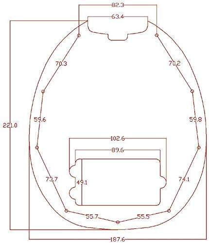 Dopro Bass Pickguard Fit for Musicman classic 4 string StingRay bass models Dark Tortoise