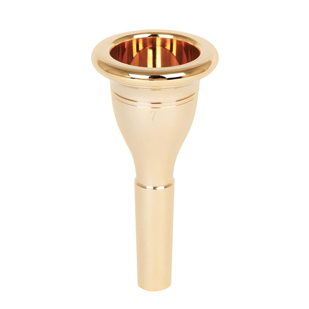 Trombone Mouthpiece: Golden Brass Tuba Mouthpiece - Tuba Mouth Instrument Accessory Replacement for Students and Professionals