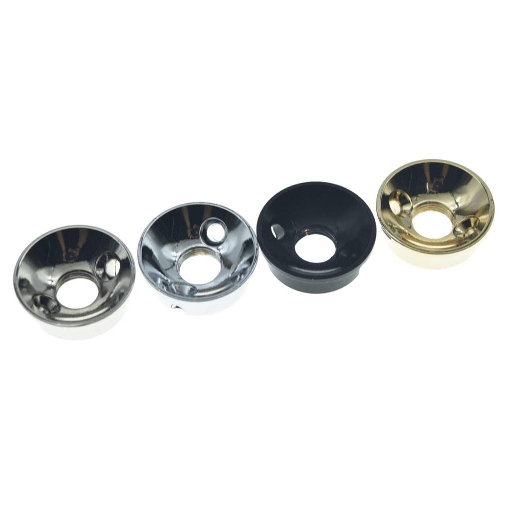 Dopro American Electric Guitar Jackplate Brass Electrosocket Jack Plate and Screws Fits American Style Tele/Telecaster Black