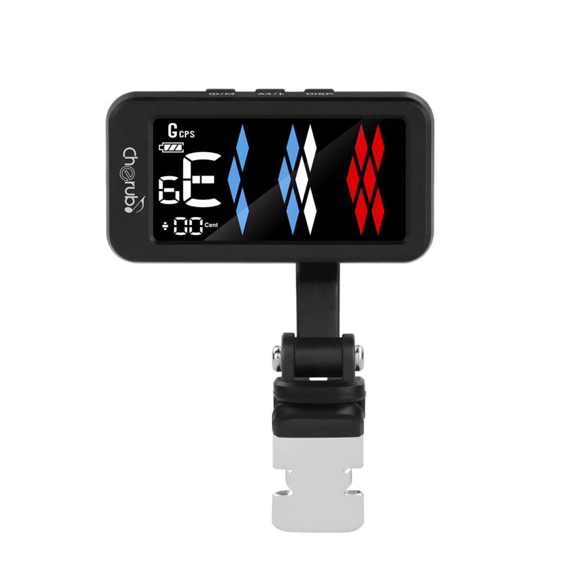 Cherub Wst-905Li Rechargeable Guitar Tuner, 5 Tuning Modes For All Instruments