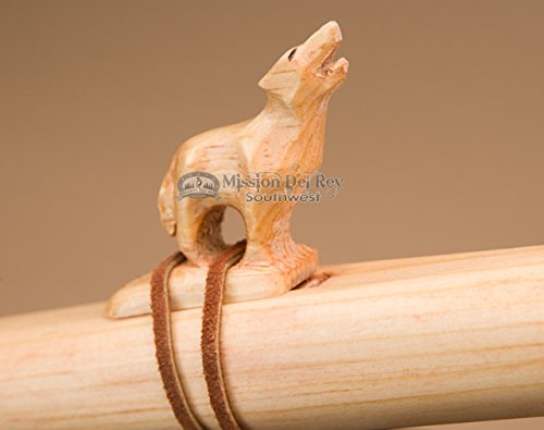 Native American Flute Pack -Natural Wolf & Bag