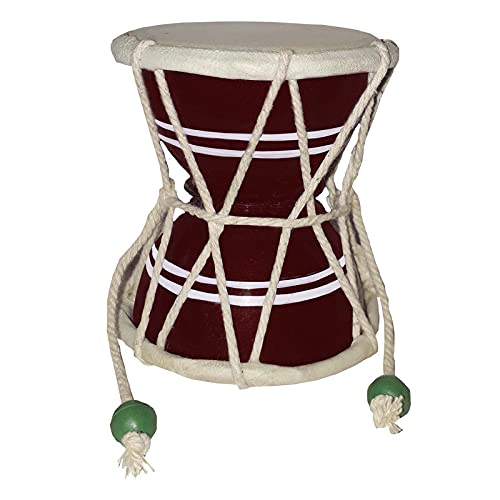 Gt Manufacturers Damru Percussion Indian Music Instrument Damaru Folk Bhajan Kirtan Pooja