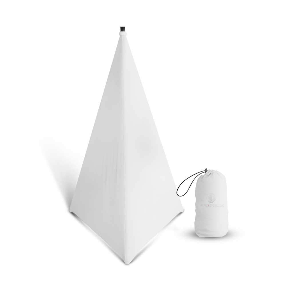 PRORECK Speaker Stand Cover Tripod Stand Skirt Skrim 360 Degree Cover White
