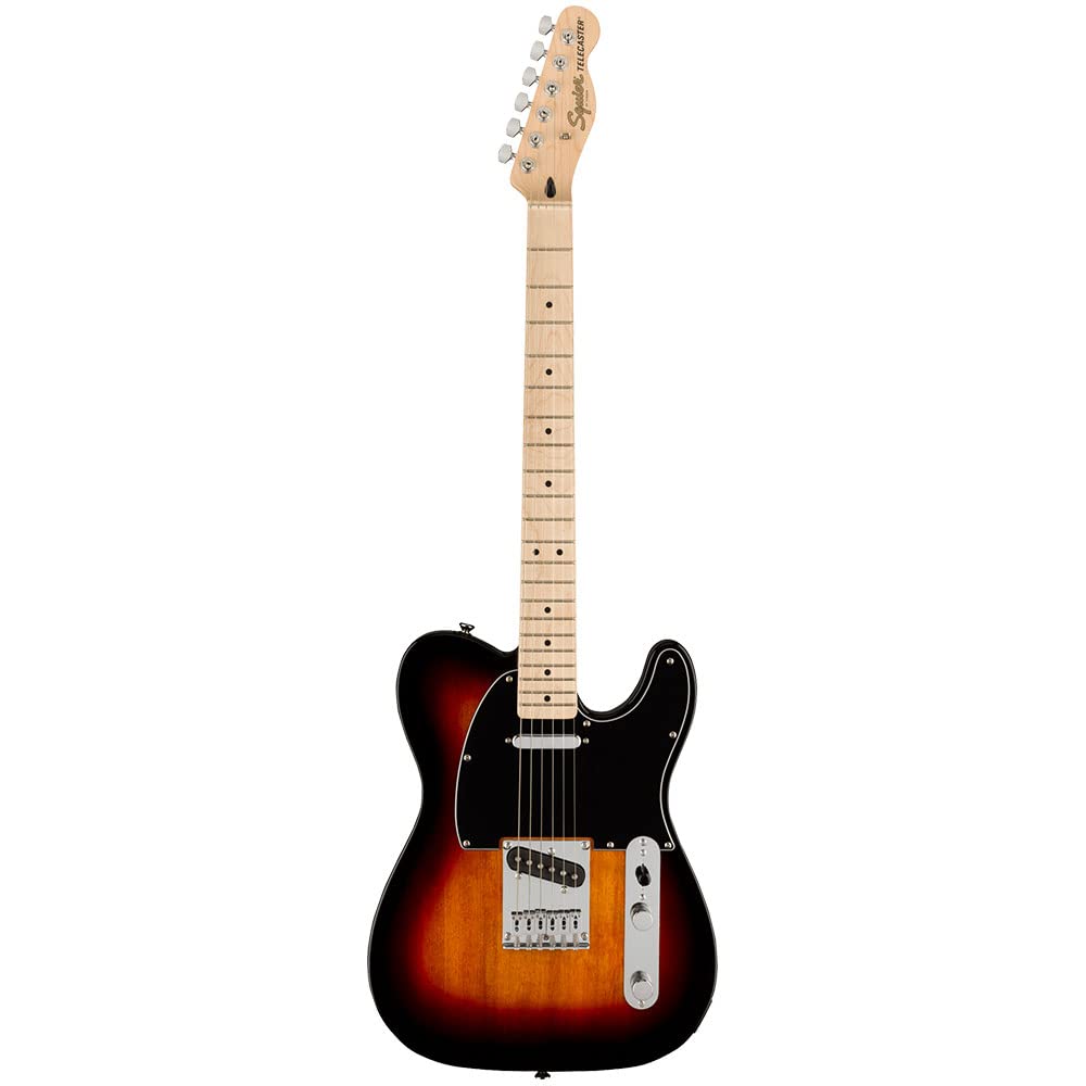 Squier Affinity Series Telecaster Electric Guitar, 3-Color Sunburst, Maple Fingerboard