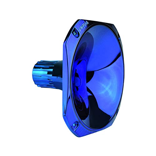 PRV AUDIO WGP14-25 BLUE CR-S - 1    Exit Horn Screw-On Waveguide - Blue Chrome Short ABS Wave Guide - 45 x 45 Nominal Coverage -