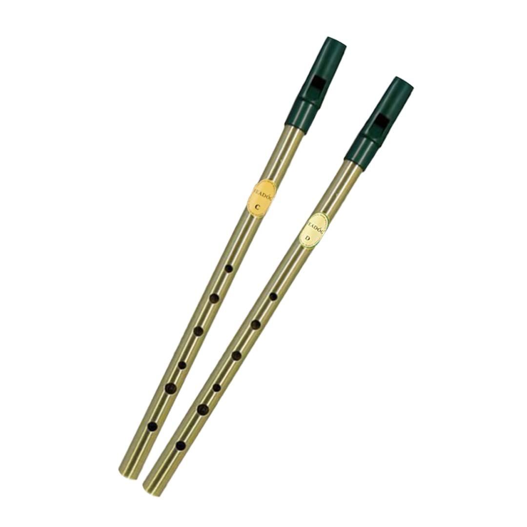 Feadog Set of 2 Whistle Brass Key D and C