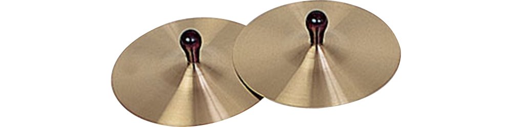 Rhythm Band Brass Cymbals with Knobs 7 Pair With Handles