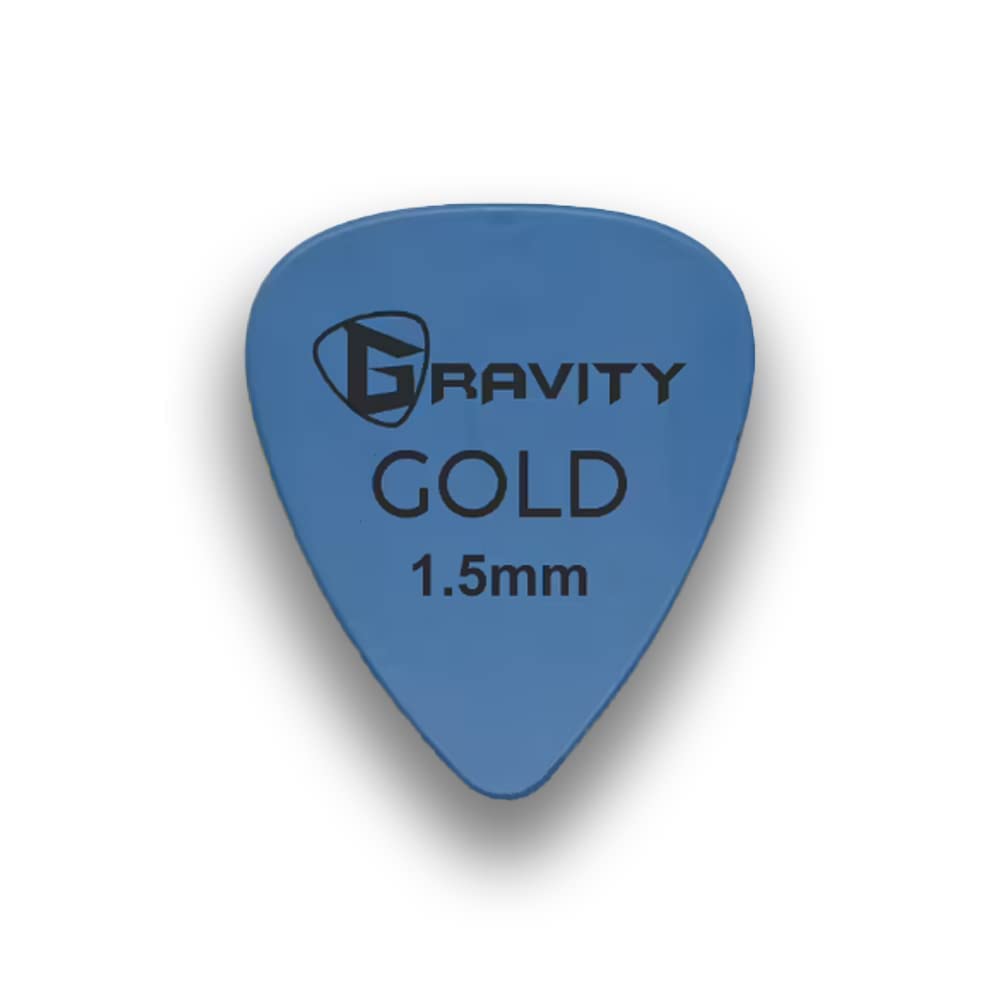 Gravity Gold Series Guitar Picks - Ideal For Beginners And Professionals - Lightweight, Durable, And Provides Superior Grip - Pa