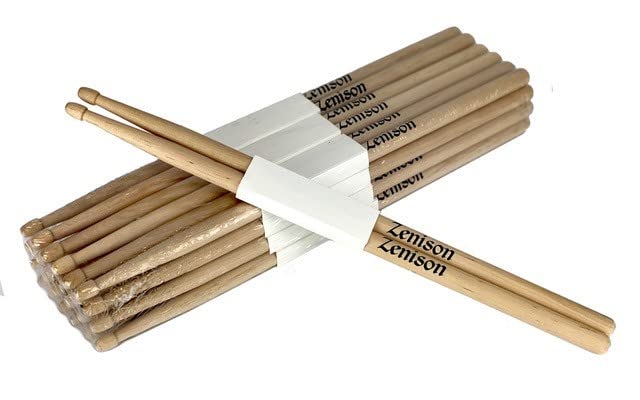 24 PAIRS - 2B WOOD TIP NATURAL MAPLE DRUMSTICKS PRO 48 DRUM STICKS NEW