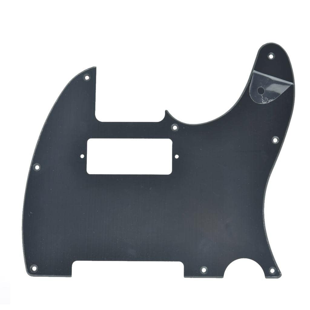 Kaish Tele Style Pickguard Guitar Pick Guard Scratch Plate With Mini Humbucker Pickup Hole For Tele/Telecaster Matte Black