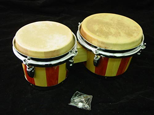 New Light Natural Wood - 02 - Bongo Drum Set Conga Rock