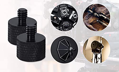 MxTong Mic Stand Adapter 5/8 to1/4 Microphone Screw Adapter Thread Screw Adapter for Camera Monitor Microphone Stand Microphone