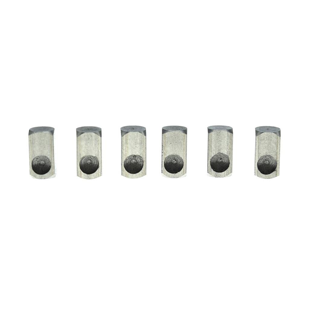 KAISH Set of 6 Stainless Steel Tremolo Bridge String Lock Insert Block Bridge Saddle Clamp Blocks Fits FR