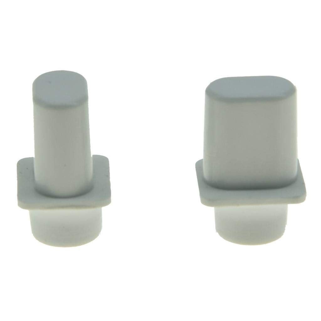 KAISH Pack of 2 White Vintage Top Hat Switch Tip 3 Way or 4 Way Pickup Selector Switch Knobs for Telecaster/Tele Made in USA