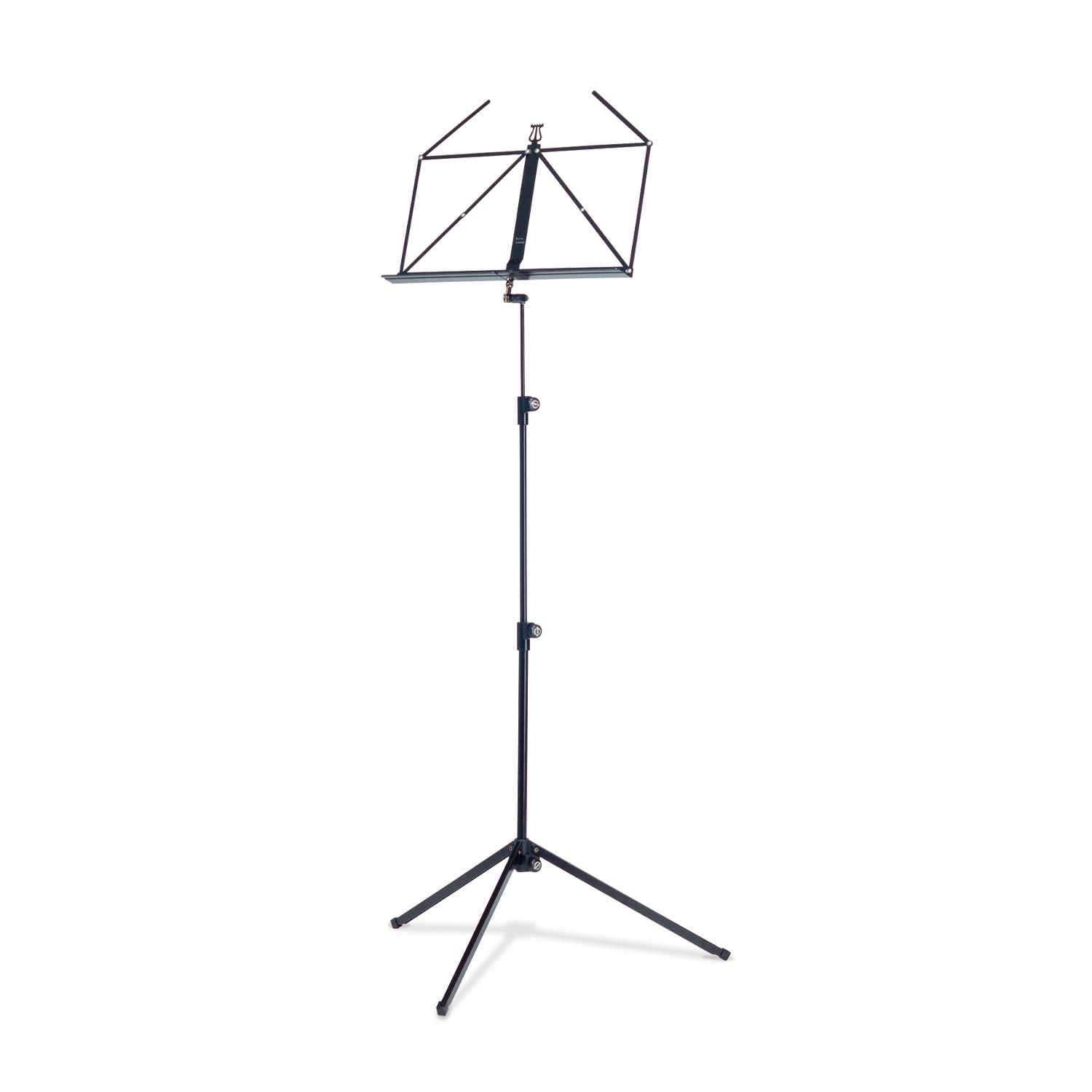 K&M Konig & Meyer 10010.000.55 Music Stand | Large Deep Desk | Sturdy Base | Adjustable 3pc Telescopic Design | Folding Compact 