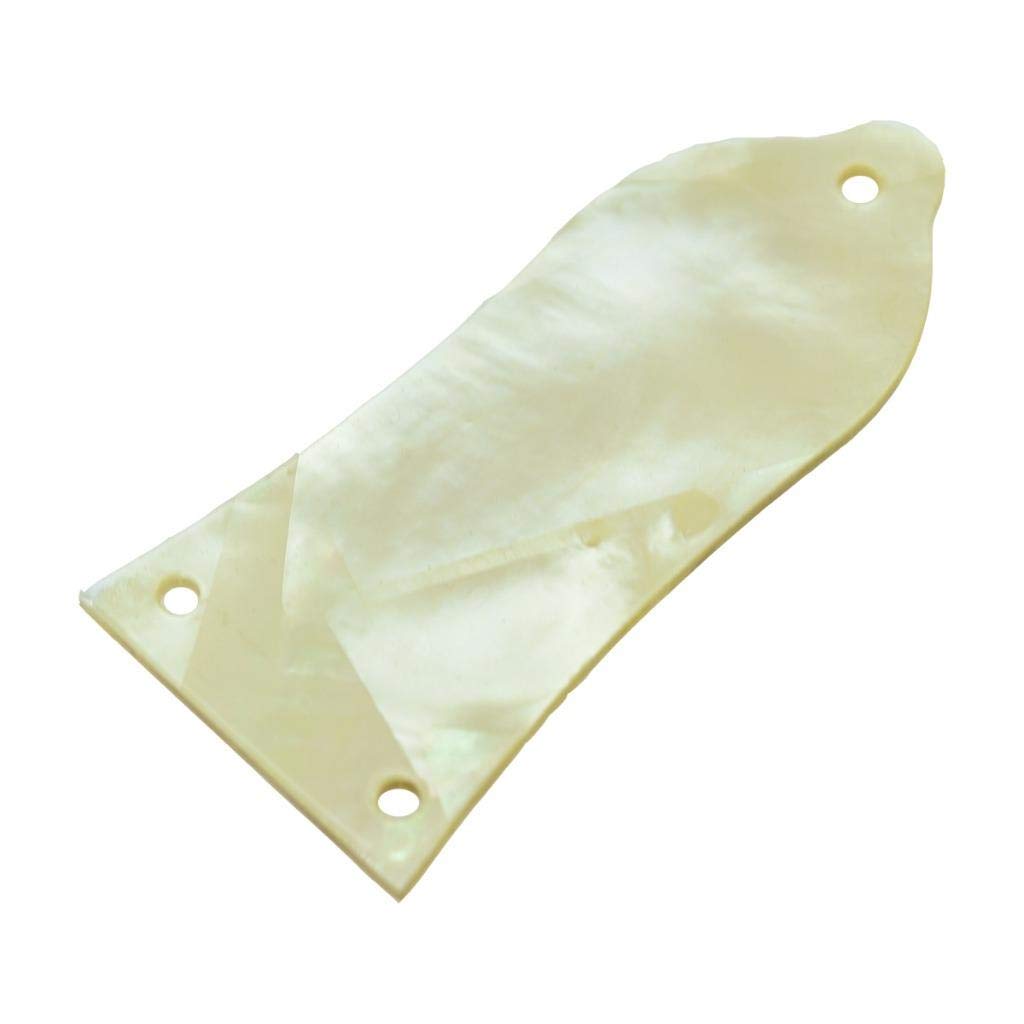 Kaish Pure Custom Made Natural Yellow Pearl Guitar Truss Rod Cover With 3 Hole For Epiphone Lp Les Paul
