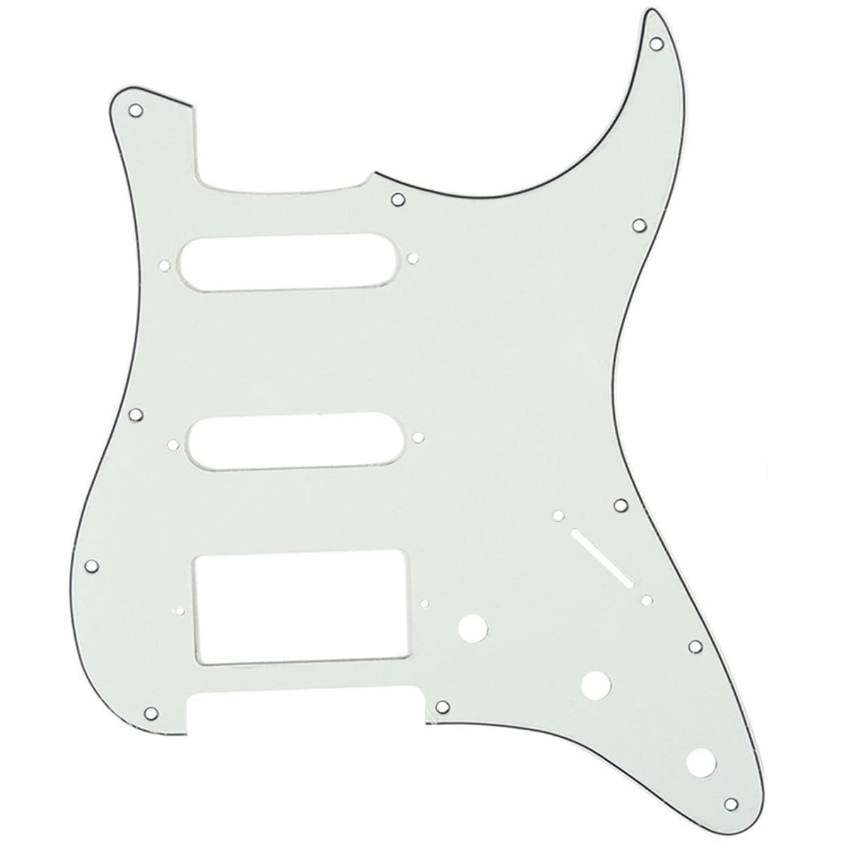 Musiclily HSS 11 Holes Strat Electric Guitar Pickguard Scratch Plate Pick Guards for Fender US/Mexico Made Standard Stratocaster