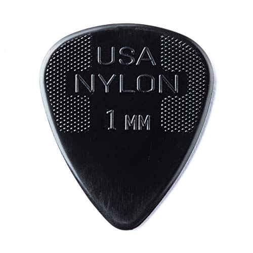 Jim Dunlop 44P1.0 Nylon Standard, Black, 1.0Mm, 12/Player'S Pack