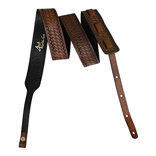 Golden Gate SG-5411 Shelton Leather Banjo Strap - Walnut Brown