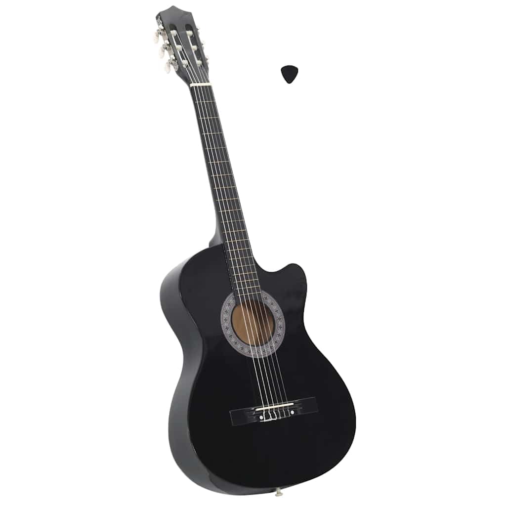 vidaXL Guitar, Cutaway Guitar for Beginner Adults Students Kids Girls Boys Teens Youth Guitarra, Acoustic Guitar with 6 Strings,